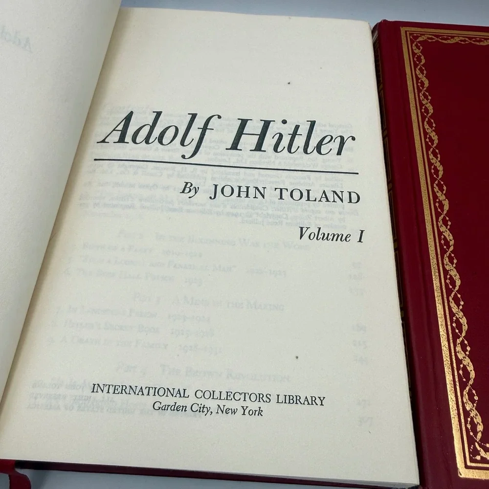 John Toland Adolf Hitler Vol I & II International Collectors Library Hardcover